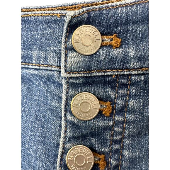 Madewell High-Rise Denim Shorts Medium Rinse Button-Fly Women's Size 24 - Picture 5 of 9